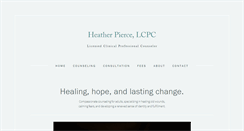 Desktop Screenshot of heatherpierce.com